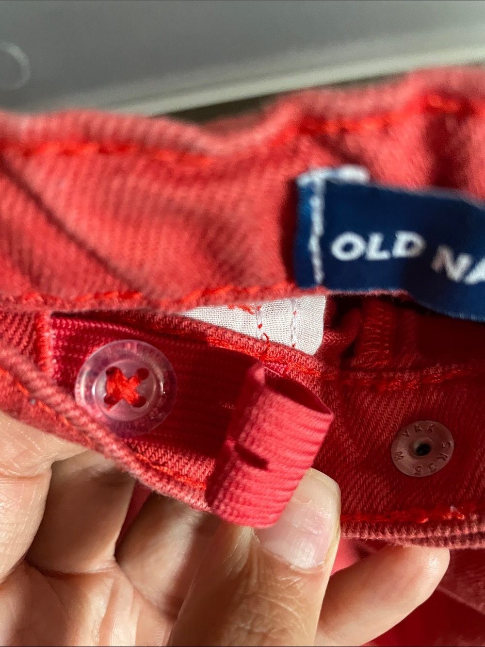 Old Navy Girls' Distressed Red Wide Leg Jeans - Kids Bottoms - Picture 4 of 6